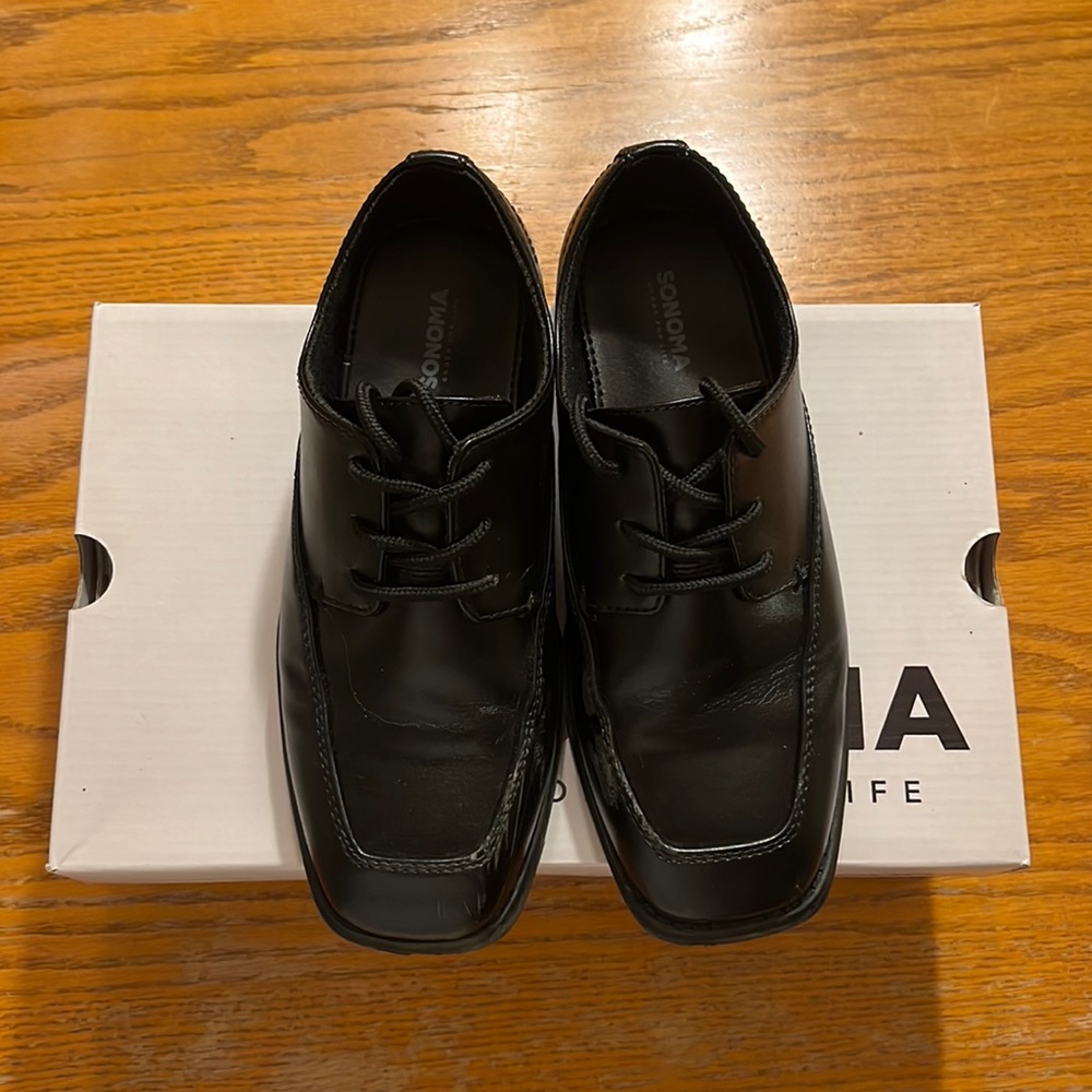 Sonoma Boys Black Dress Shoes